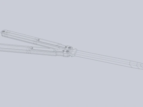 Butterfly knife 3D Model