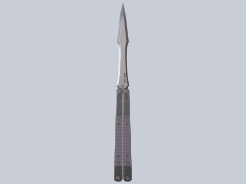 Butterfly knife 3D 模型