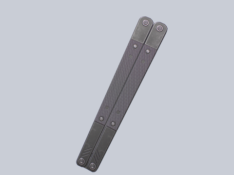 Butterfly knife 3D 模型
