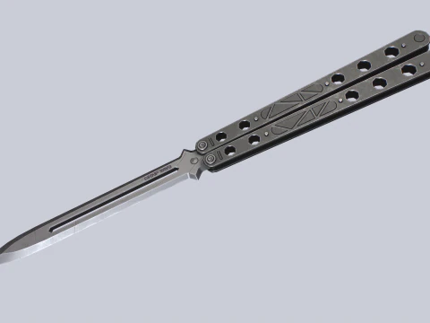 तितली चाकू 3D मॉडल