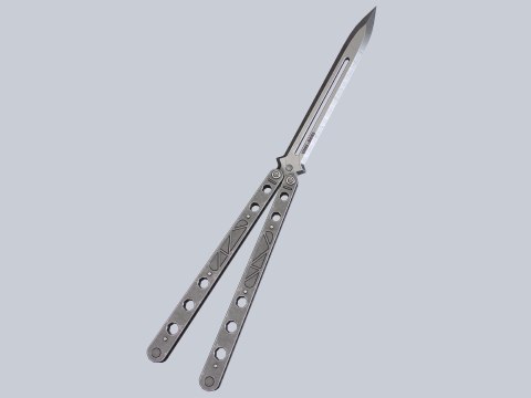 Butterfly knife 3Dモデル