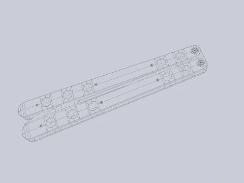 तितली चाकू 3D मॉडल