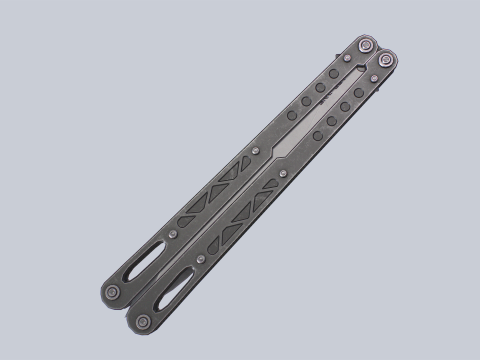 Butterfly knife 3D Model