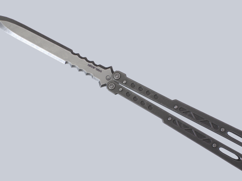 Butterfly knife 3D Model