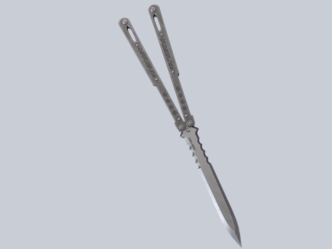 Butterfly knife 3D Model