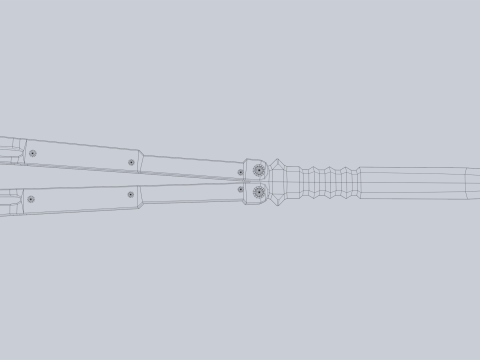 Butterfly knife 3D Model