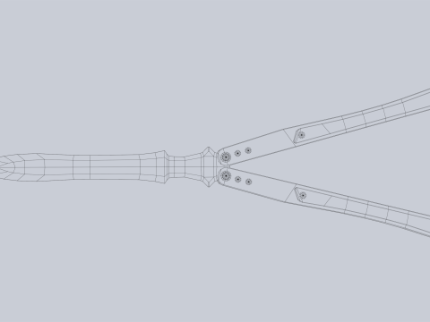 Butterfly knife 3D Model
