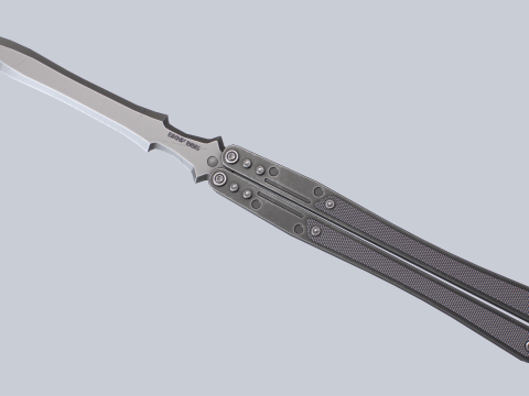Butterfly knife 3D Model