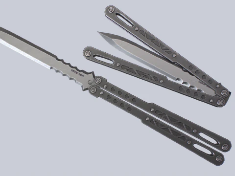 Butterfly knife collection 3D Model