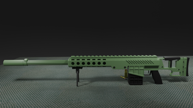 assault rifle Modello 3D .c4d .max .obj .3ds .fbx .stl .blend 