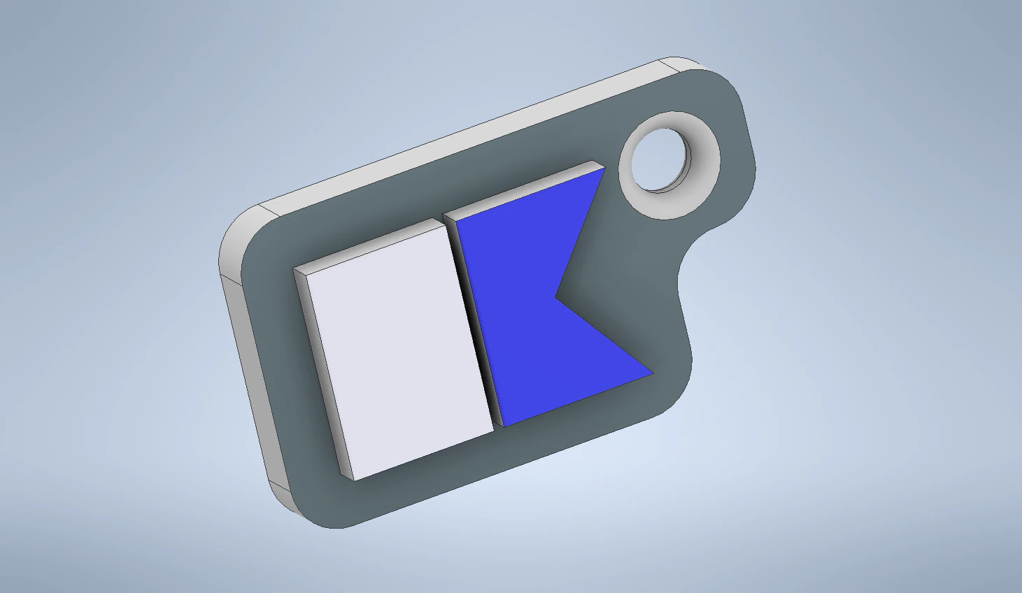 key chain international code flag letter a 3D Print Model .c4d .max .obj .3ds .fbx .stl .blend