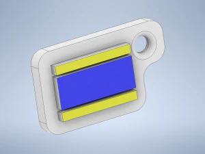 국기 국제 코드 문자 d 3D 프린트 모델