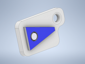 key chain international code flag number 2 3D Baskı Modeli