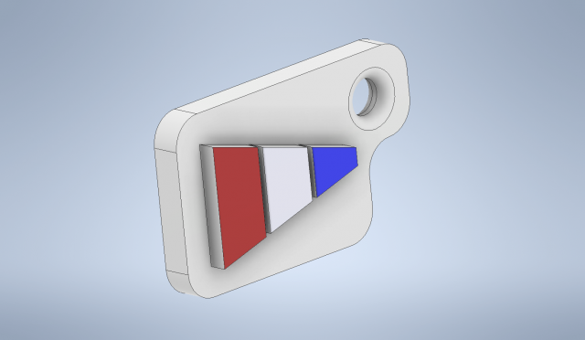 key chain international code flag number 3 3D प्रिंट मॉडल .c4d .max .obj .3ds .fbx .stl .blend 