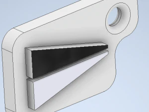 열쇠 고리 국제 코드 플래그 번호 6 3D 프린트 모델