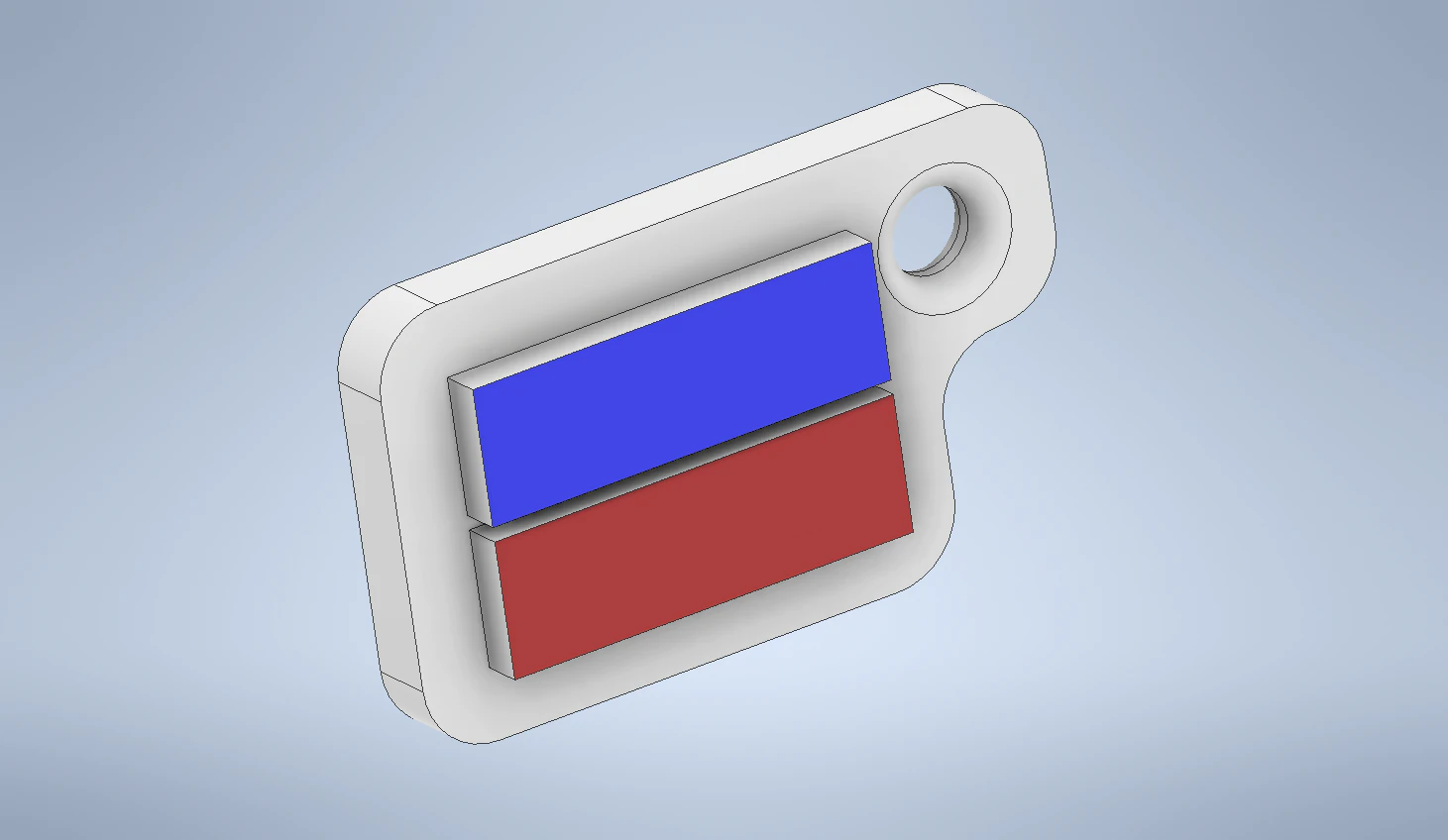 key chain international code flag letter e 3D Print Model .c4d .max .obj .3ds .fbx .stl .blend 