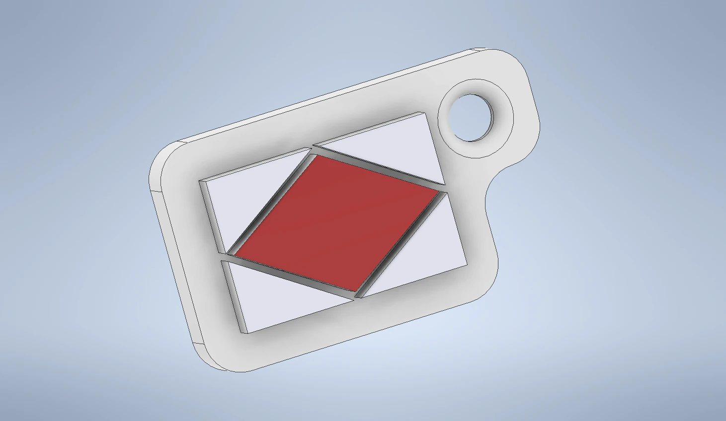 key chain international code flag letter f 3D Print Model .c4d .max .obj .3ds .fbx .stl .blend