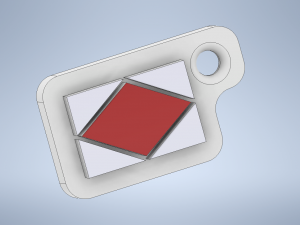 key chain international code flag letter f 3D Print Model