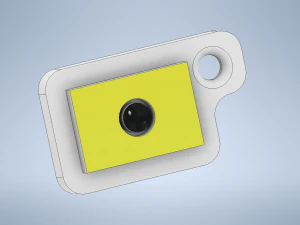 열쇠 고리 국제 코드 플래그 문자 i 3D 프린트 모델