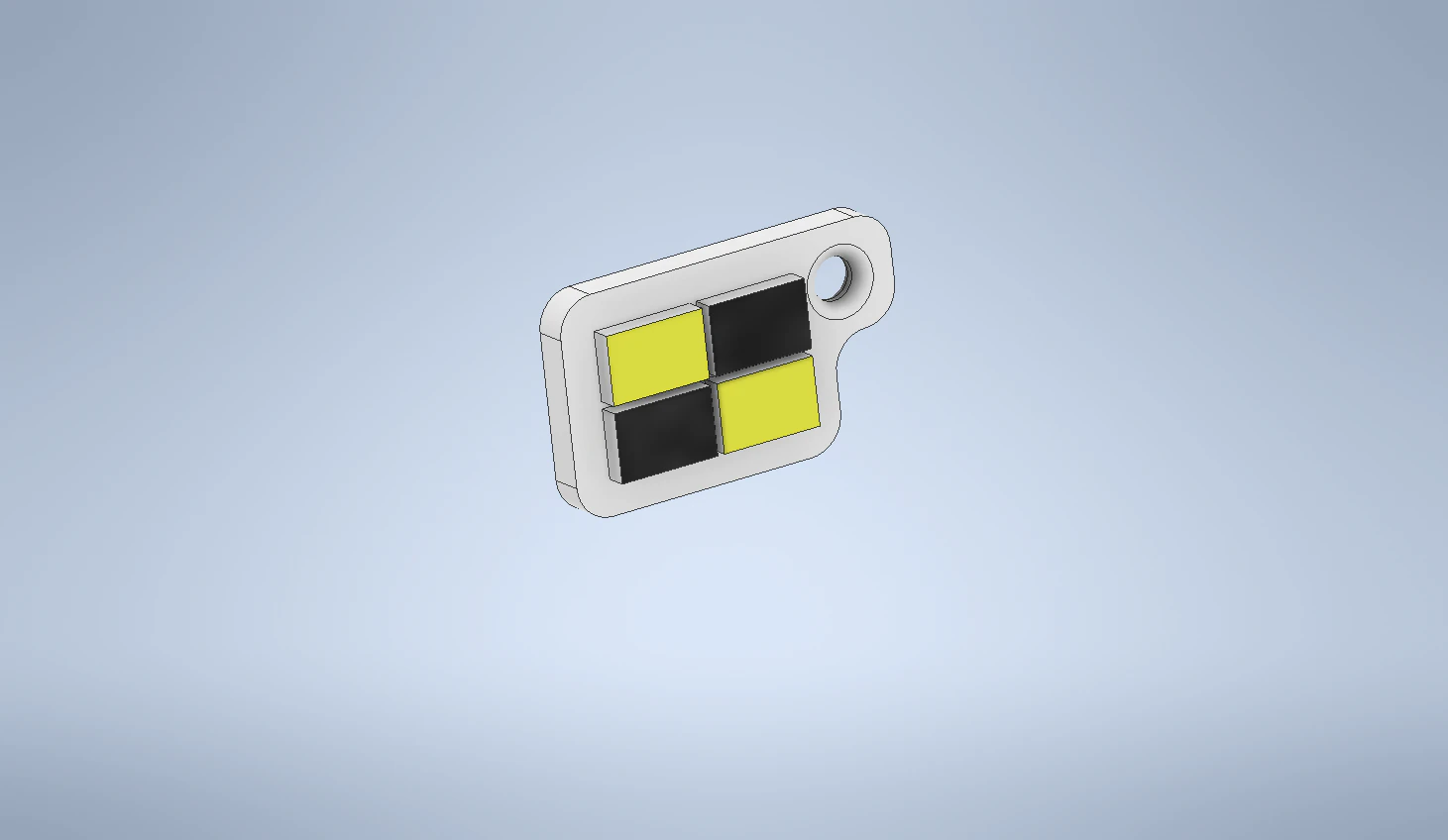 key chain international code flag letter l 3D Print Model .c4d .max .obj .3ds .fbx .stl .blend