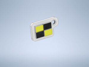 key chain international code flag letter l 3D-printmodel