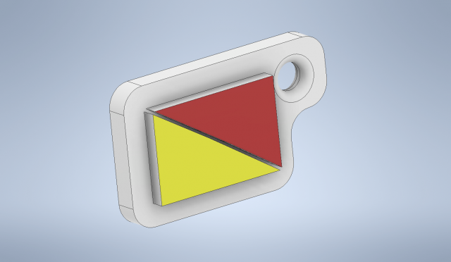 key chain international code flag letter o Modello di stampa 3D .c4d .max .obj .3ds .fbx .stl .blend 