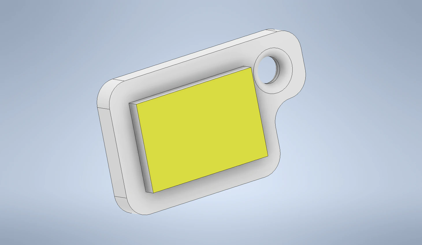 key chain international code flag letter q 3D Print Model .c4d .max .obj .3ds .fbx .stl .blend 