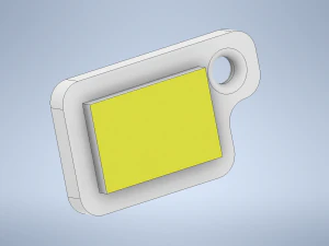 열쇠 고리 국제 코드 플래그 문자 q 3D 프린트 모델