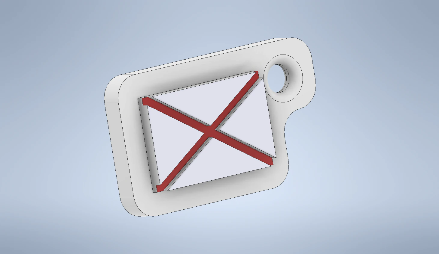 key chain international code flag letter v 3D Print Model .c4d .max .obj .3ds .fbx .stl .blend 