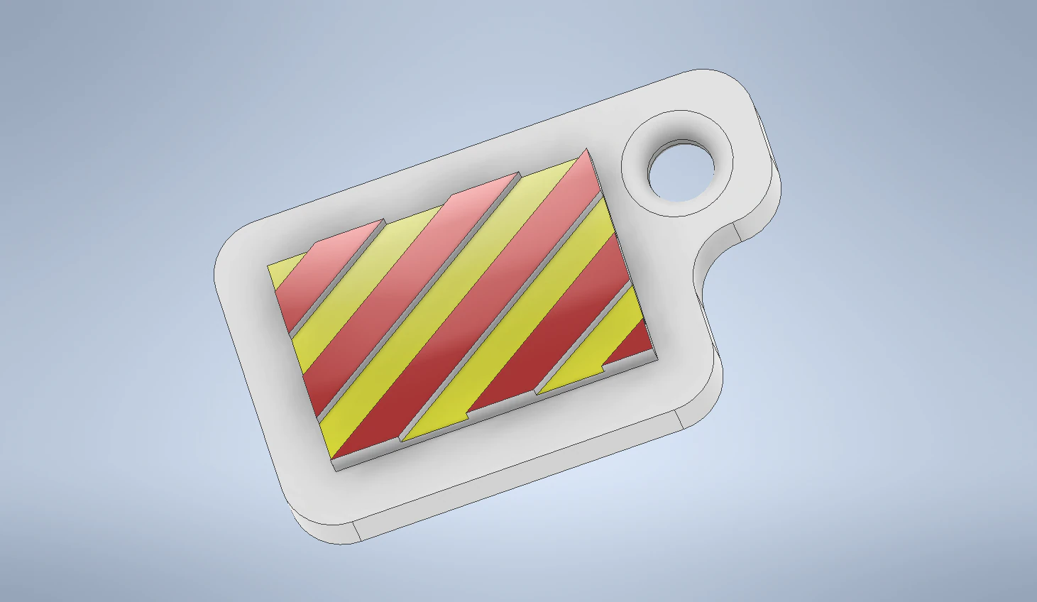 key chain international code flag letter y 3D Print Model .c4d .max .obj .3ds .fbx .stl .blend 