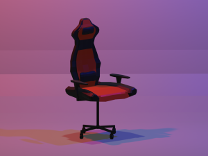 modern computer gaming chair 3D Model