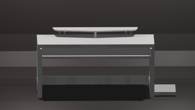 pc table bench low-poly 3D 模型 .c4d .max .obj .3ds .fbx .stl .blend 