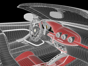 ferrari f60 america Modello 3D