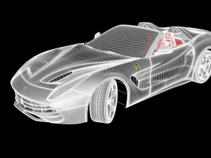 феррарі ф60 америка 3D Модель