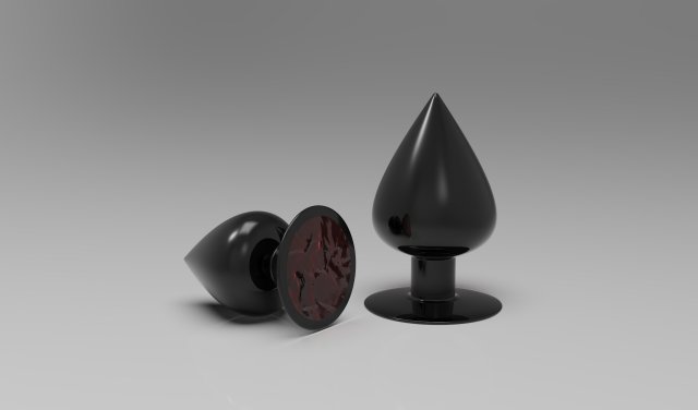 anal plug 3D Model .c4d .max .obj .3ds .fbx .stl .blend