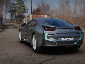 b m w i8 3D 模型