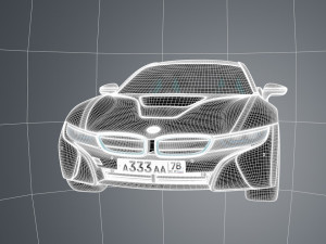 b m w i8 3D 模型