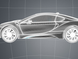 b m w i8 3D 模型