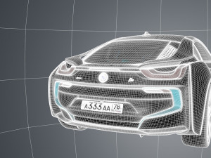 b m w i8 3D 模型