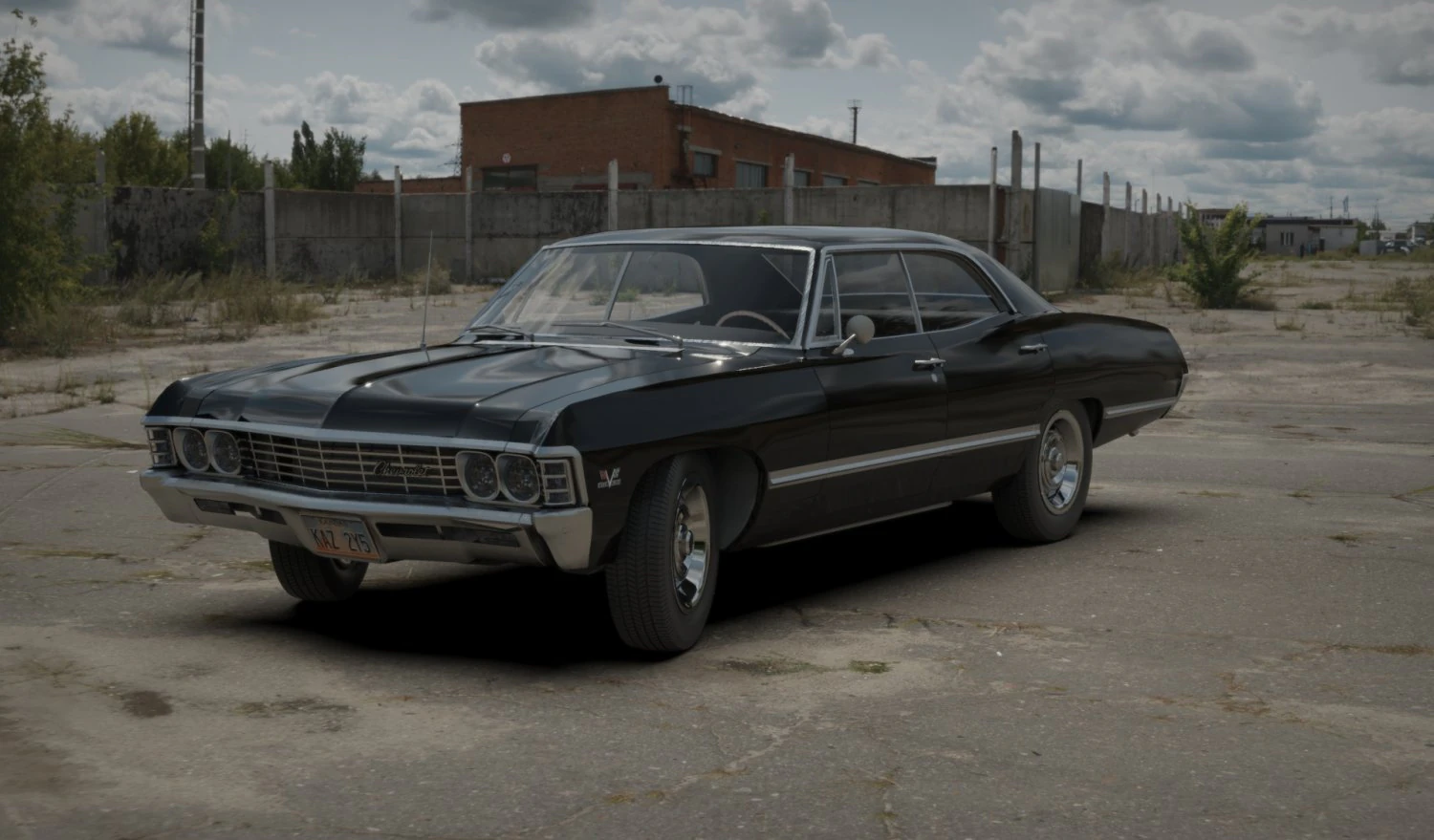 chvevrolet impala 67 hardtop 3D Model .c4d .max .obj .3ds .fbx .stl .blend