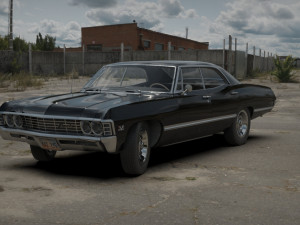 chvevrolet impala 67 hardtop Modelo 3D