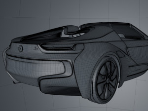 b m w i8 spyder concept 3D Model