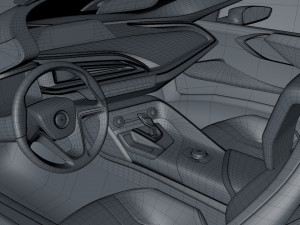 b m w i8 spyder concept 3D Model