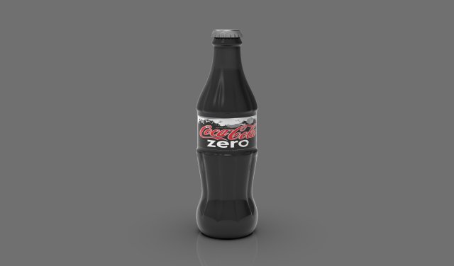 bottle of coca cola Modelo 3D .c4d .max .obj .3ds .fbx .stl .blend 