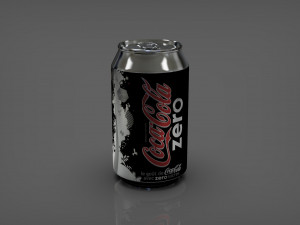 bank coca-cola zero 033l Modelo 3D