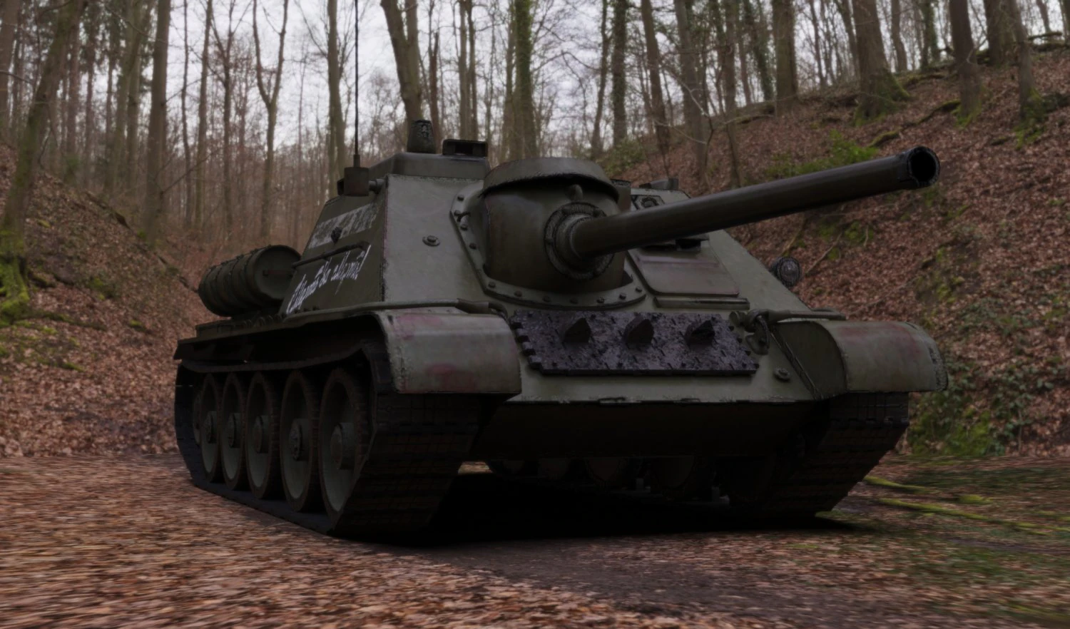 su-85 3D Model .c4d .max .obj .3ds .fbx .stl .blend 