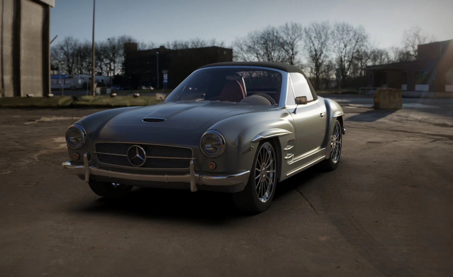 mercedes-benz sl 190 3D Model .c4d .max .obj .3ds .fbx .stl .blend 