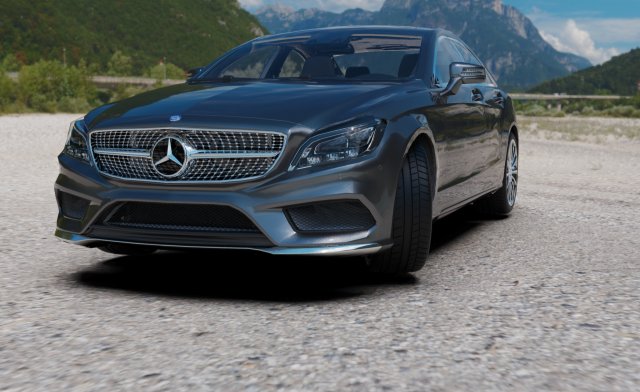 mercedes-benz cls 500 Model 3D .c4d .max .obj .3ds .fbx .stl .blend 