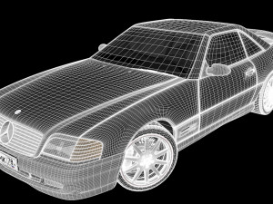 mercedes benz sl500 amg 3D मॉडल