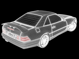 mercedes benz sl500 amg 3D मॉडल